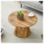 Ensemble de tables basses de style médiéval-moderne, meubles de salon ronds en bois aggloméré