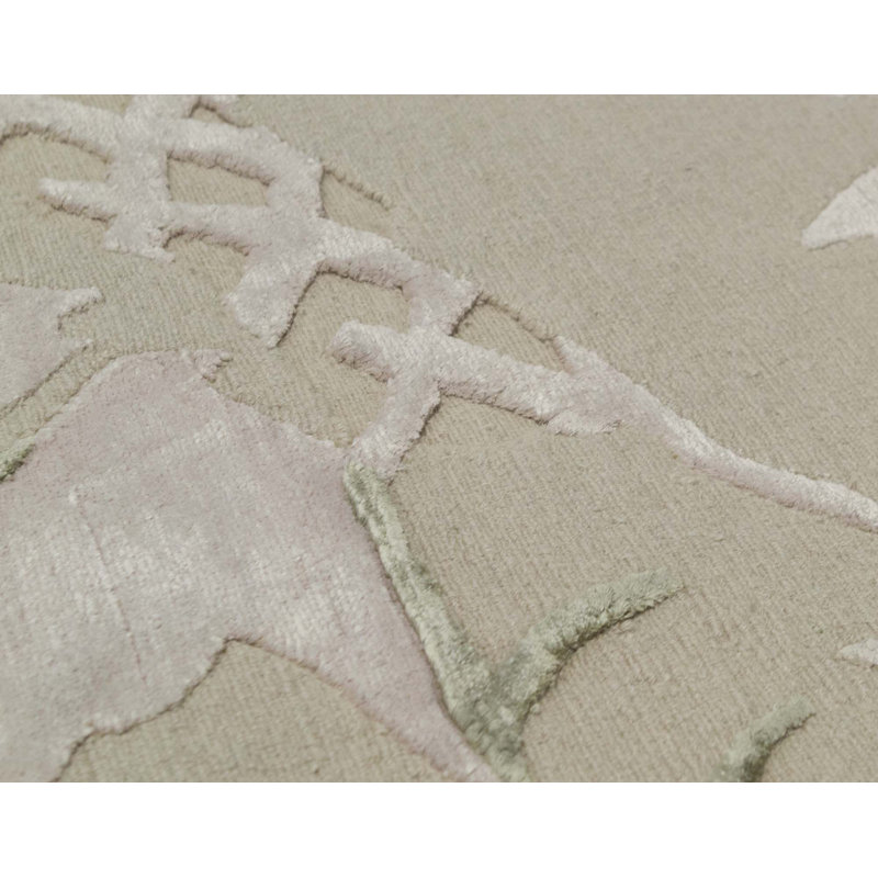 Wool Floral Area Rug