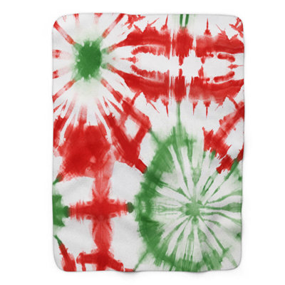 Seasonal Tie-Dye - 1 Piece Premium Sherpa Blanket