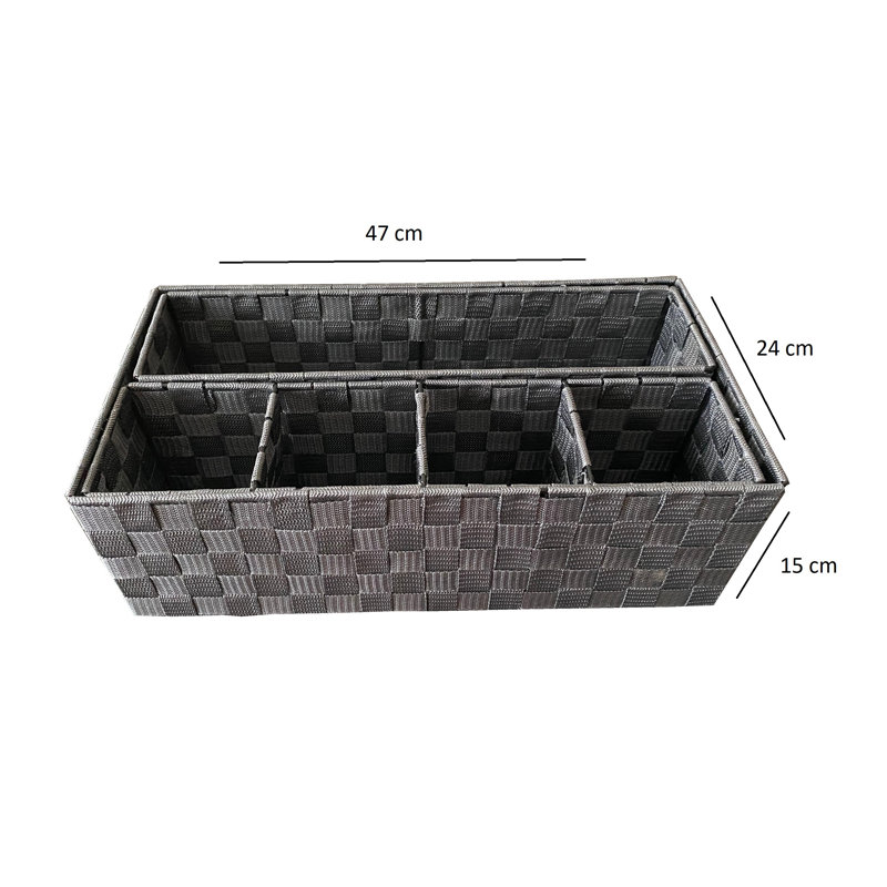 Rebrilliant Decorative Bins, Grey