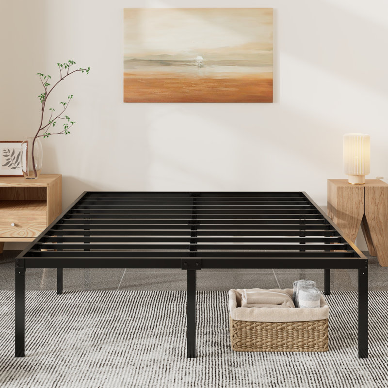 Osburn 16.5" Sturdy Metal Bed Frame, Queen