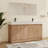 Quarnar 60" Free-standing Double Bathroom Vanity with Resin Vanity Top