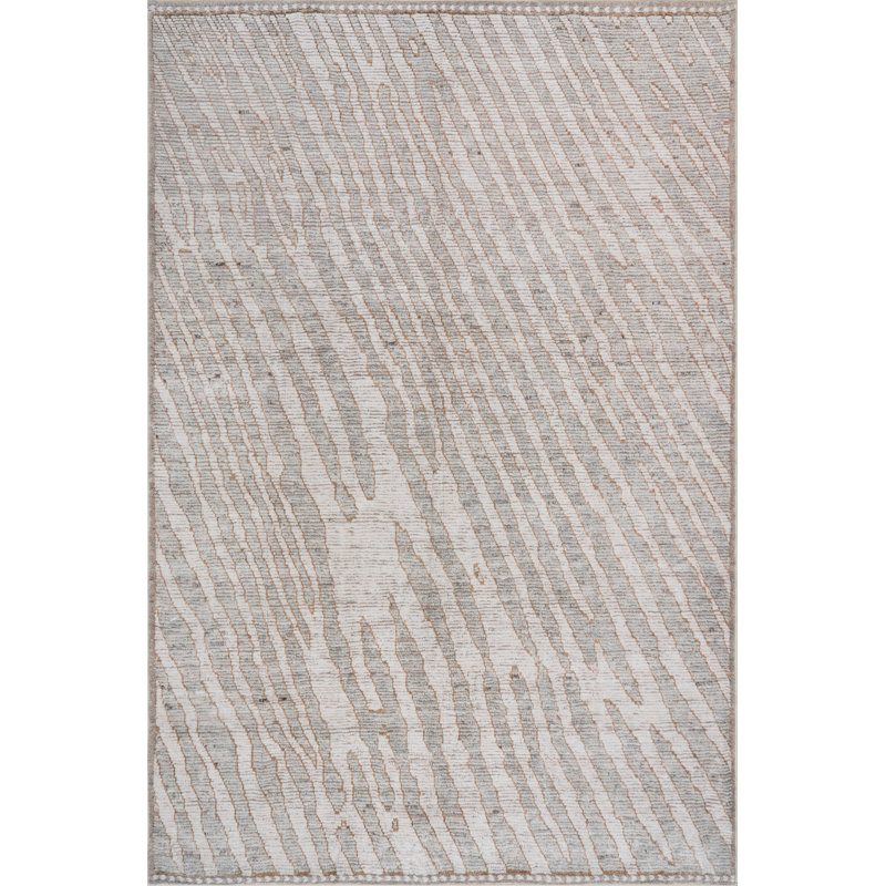  Kaelani Abstract Handmade Wool Area Rug, Rectangle 4' x 6'