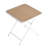 Arold 4Pcs Warm Grey Stackable Pp Armchair With Indoor/Outdoor Multi - Functional Table, Metal Legs  White, Khaki , All Weather, , , Non Slip, Ergonomic Design, Zero Maintenance, No Assembly, Slatted Back,-121505338