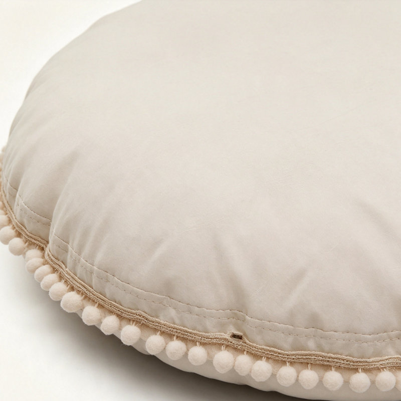 Coussin de lecture crème avec coussin Sherpa