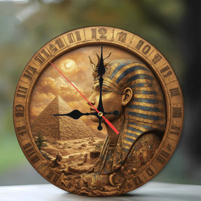 Pharaon buste pyramide chiffres romains