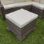 Kid's Outdoor Sectional Garden Corner Sofa with Ottoman & Umbrella Set