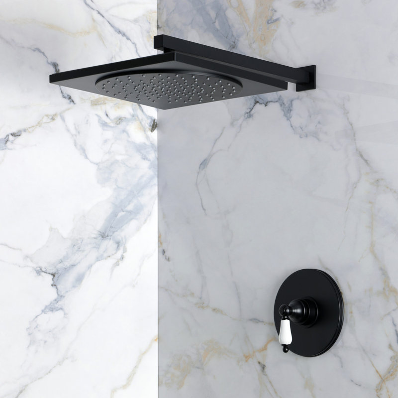 Kingston Brass Victorian Single-Handle Pressure Balanced Shower Faucet, Matte Black
