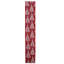 Ruban d'artisanat de Noël canneberge rouge et blanc avec arbres 2,5 x 120