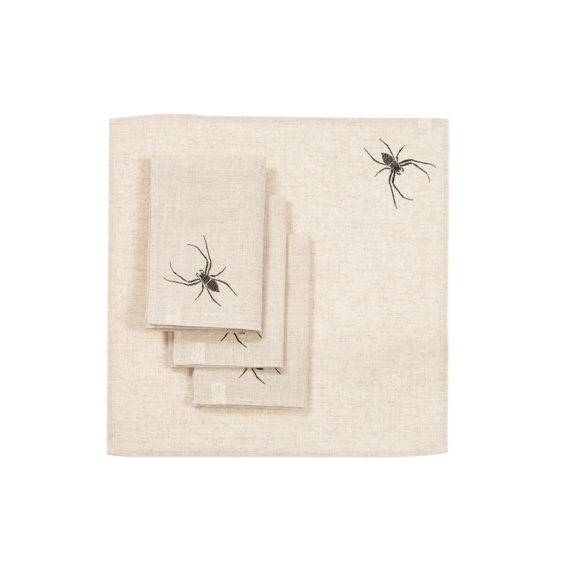 Cashel Linen Embroidered Square Napkin