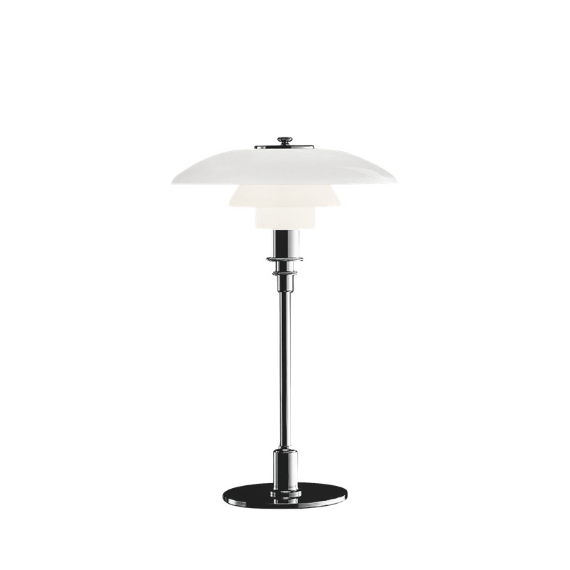 PH Table Lamp, High Lustre Chrome Plated, 18.58" H x 11.22" W x 11.22" D 