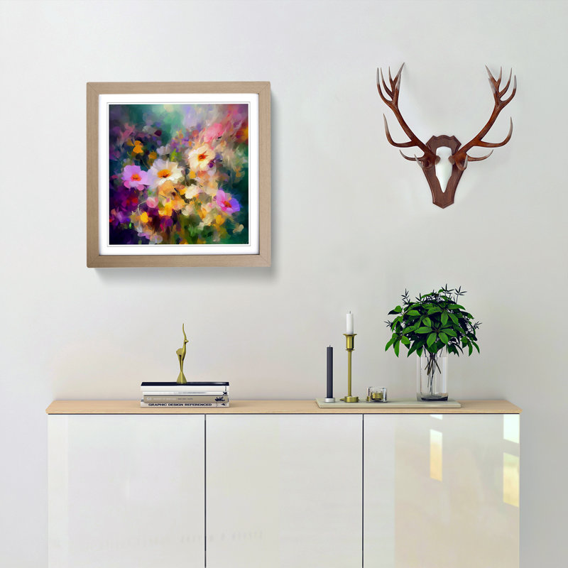 Single Picture Frame Print on Wood, Oak