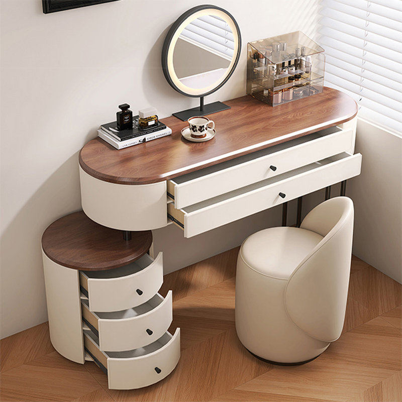 Makeup Vanity with Light mirror,5 drawers