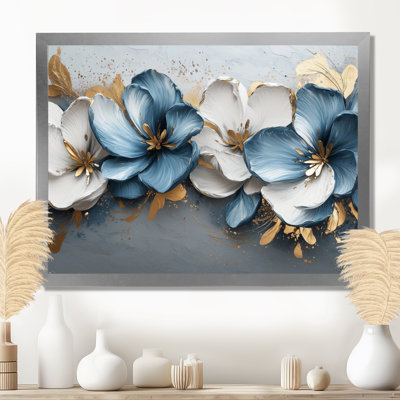 Tulipes bleues et bleues, rivière I, art mural