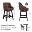 Tabouret de bar rembourré Chela Vigo-877039719-878617602
