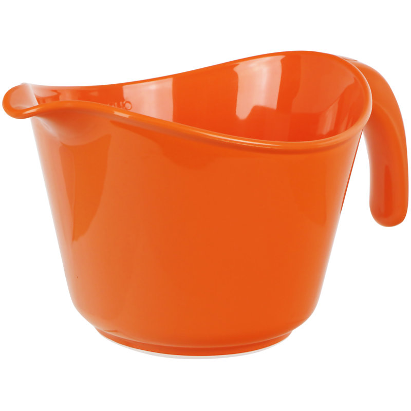 Bol en plastique Alicio de Ebern Designs, Orange