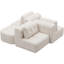 Canapé modulaire modulaire avec méridienne, structure entièrement en mousse, conception à compression, canapé moderne surdimensionné pour le salon-1868962652