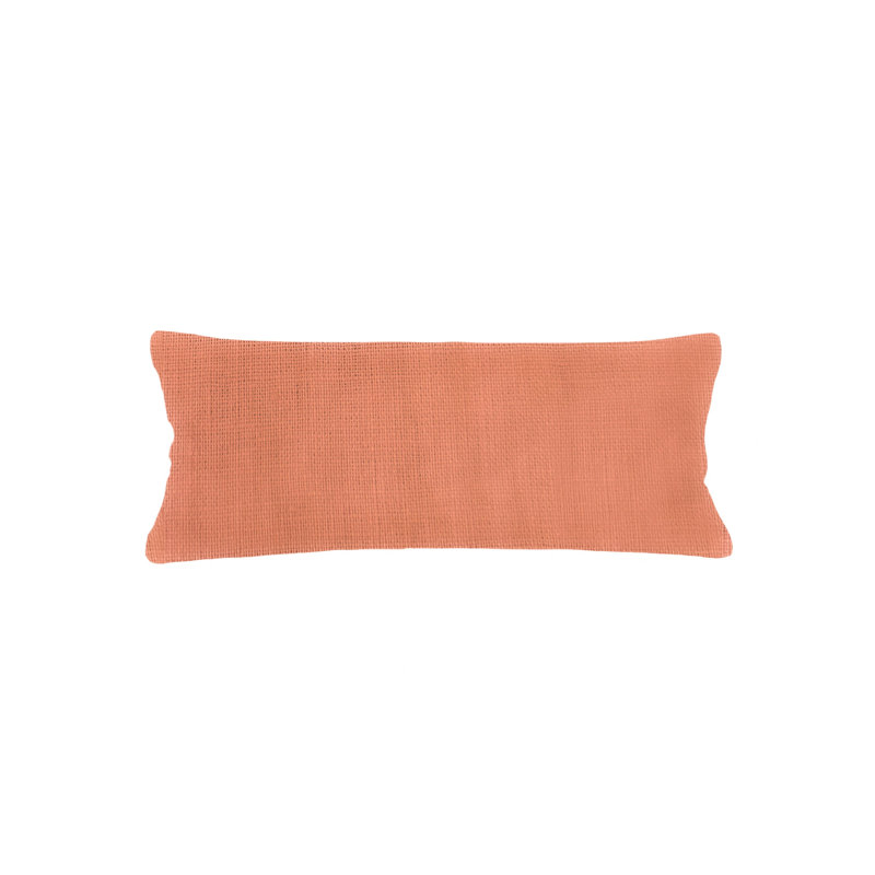 Sandy Beige So Soft Linen Pillow 14x40 with Down Alternative Insert, True Orange
