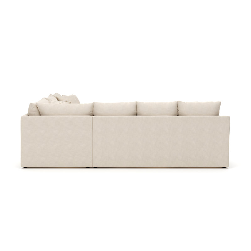 Cecelia Upholstered Sectional, Right Hand Facing, Cruise Adrift Woven Stripe