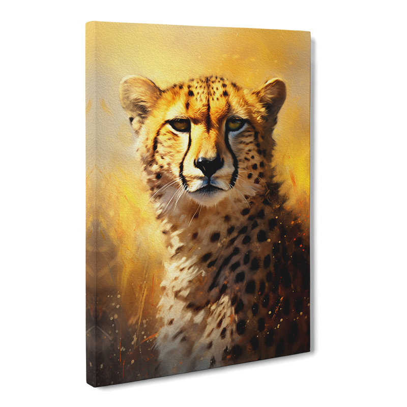 Cheetah Romanticism No.2 - Wrapped Canvas, 60cm H x 40cm W x 3cm D