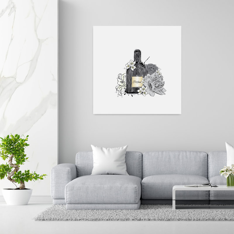Perfume IV Abstract Contemporary Art, 48" H x 48" W