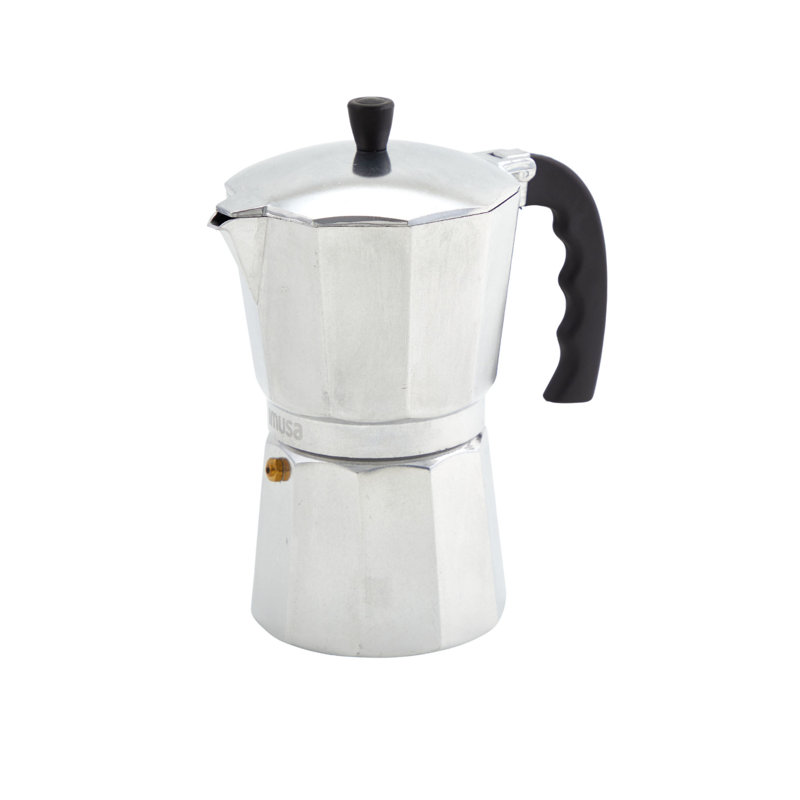Aluminum 6 Cup Coffeemaker In Silver