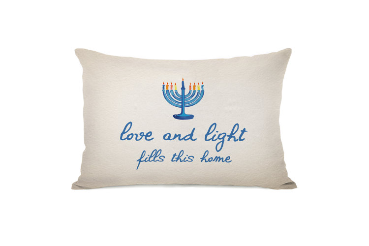 hanukkah accent pillow