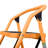Malawi 3 - Step Iron Lightweight Folding Step Ladder