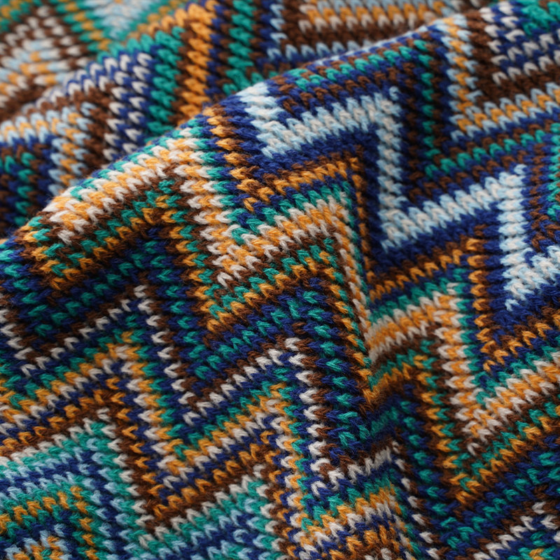 Jeté Boho, Bleu, L 80 po x l 50 po