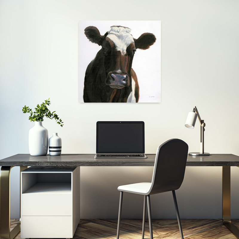 Art contemporain avec des animaux, H 18 po x l 18 po