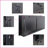 Electric Fireplace, 50 Inch Recessed/Wall Mounted with Remote, Multi-Color Flame | Tempered Glass+Sheet Metal-2035434309