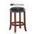 Swivel Upholstered Faux Leather Counter Stool-44347949