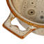 9 Inches Stoneware Brie Baker with Bamboo Canapé Spreader Knife and Reactive Glaze Design-98591414