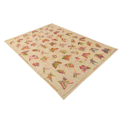 Tapis beige clair 5x8 Perry