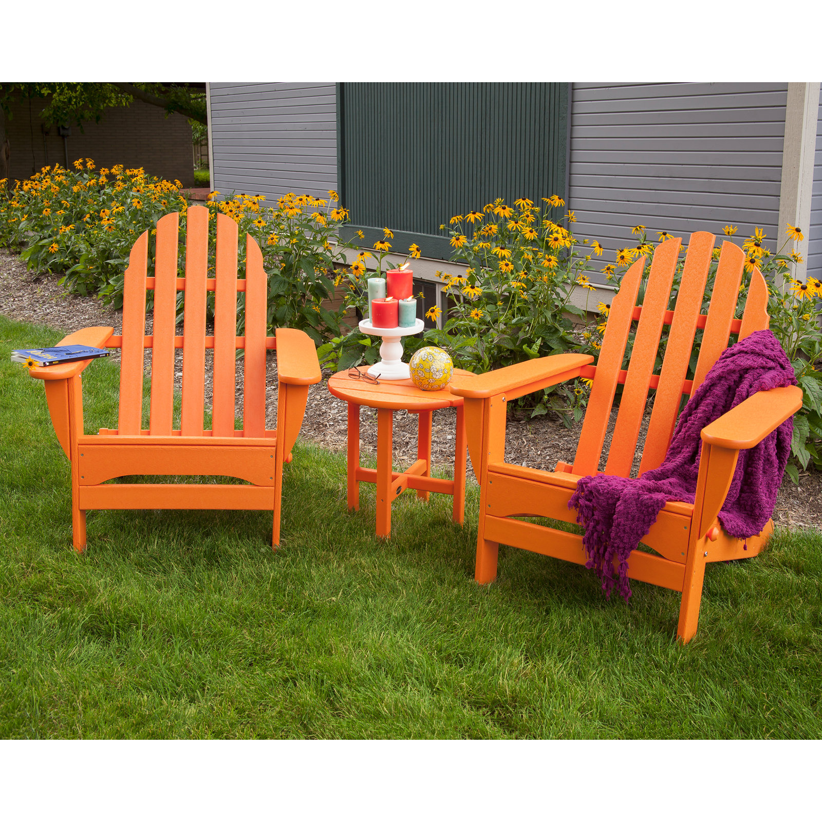 POLYWOOD® Classic Adirondack Chair, Tangerine