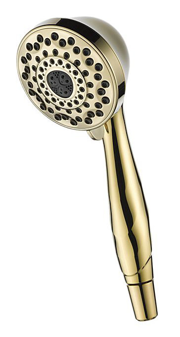 Universal Showering Components Full/Standard Handheld Shower Head, Brilliance Polished Brass