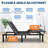 Adjustable Bed Frame, Adjustable Bed Base with Wireless Remote and 1 USB Port, Head & Foot Incline, Electric Bed Frame with 4 Height Options-1825580775