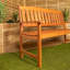 Abdulaziz Solid Wood Outdoor Bench