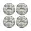 Sous-verres ronds en cuir Leopard Walk Cameo-119015327