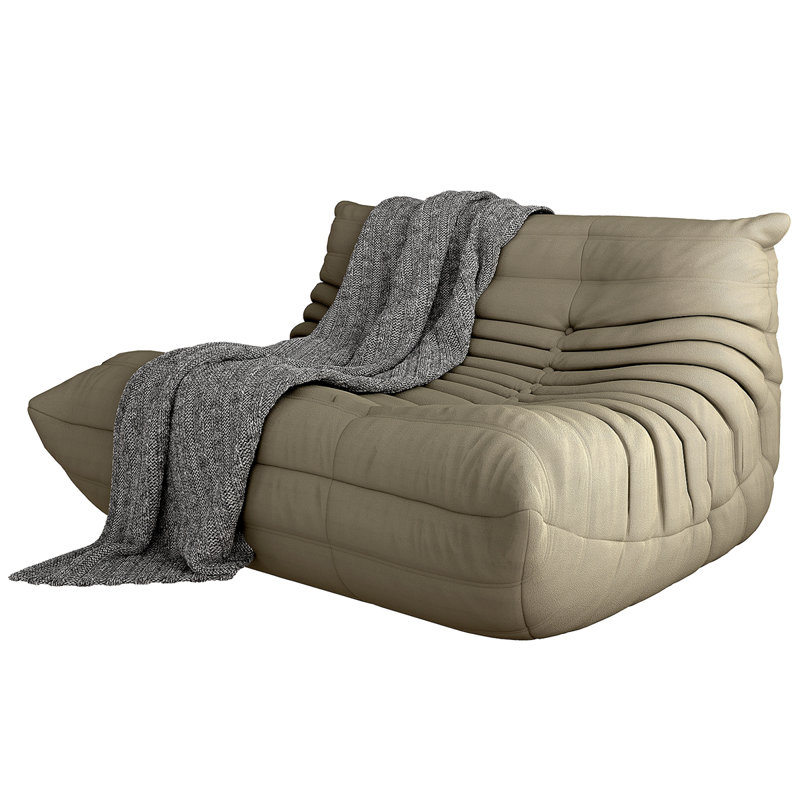 Canapé polyvalent à mémoire de forme éponge pour divers espaces, rehaussant le confort et le style, Velours côtelé gris