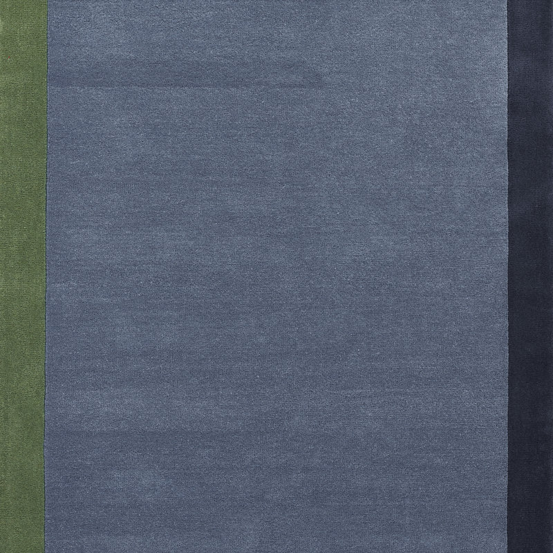 Novogratz by Momeni Tallulah Wool Hand Tufted Solid Blue Area Rug, Rectangle 3'6" x 5'6"