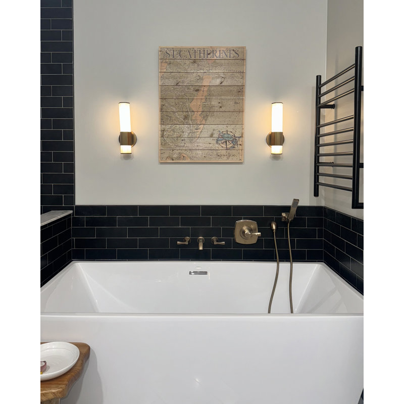 Belden Dimmable LED Bath Sconce, Heritage Brass