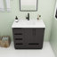 Meuble-lavabo autoportant avec tiroirs latéraux Carla-2065889998-2065890034