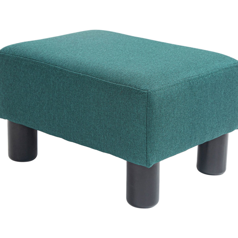 Linen Upholstered Foot Rest , With Plastic Leg Attachment For Living Area , Groundwork Room