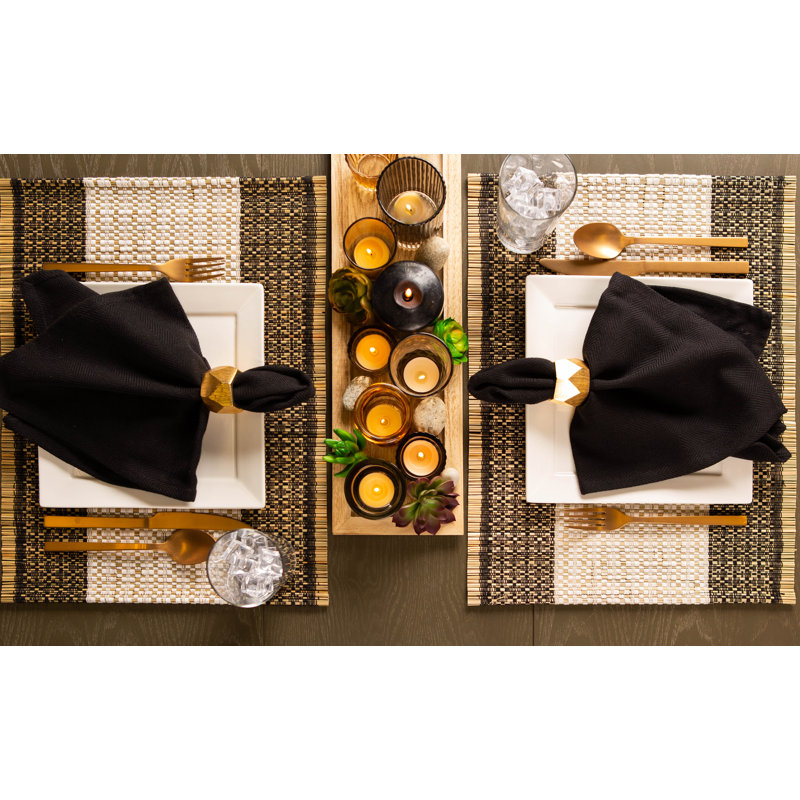 Harvard Jute Geometric Rectangle Placemat