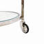 Blake Stainless Steel and Glass Bar Cart