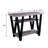 Charming Grey And Black Console Table For Living Room Decor Stylish Rectangular In With Functionality Feature