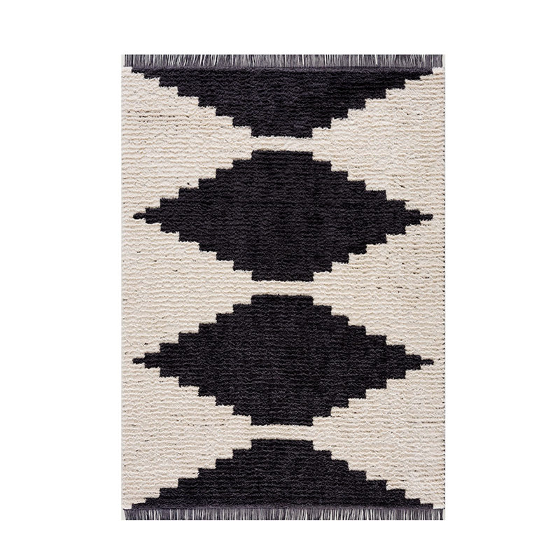 Tapis rectangulaire en coton Shellena, Rectangle 5 pi 3 po x 7 pi