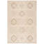 Tapis beige en laine touffeté à la main à motif géométrique Yazmin-225116178