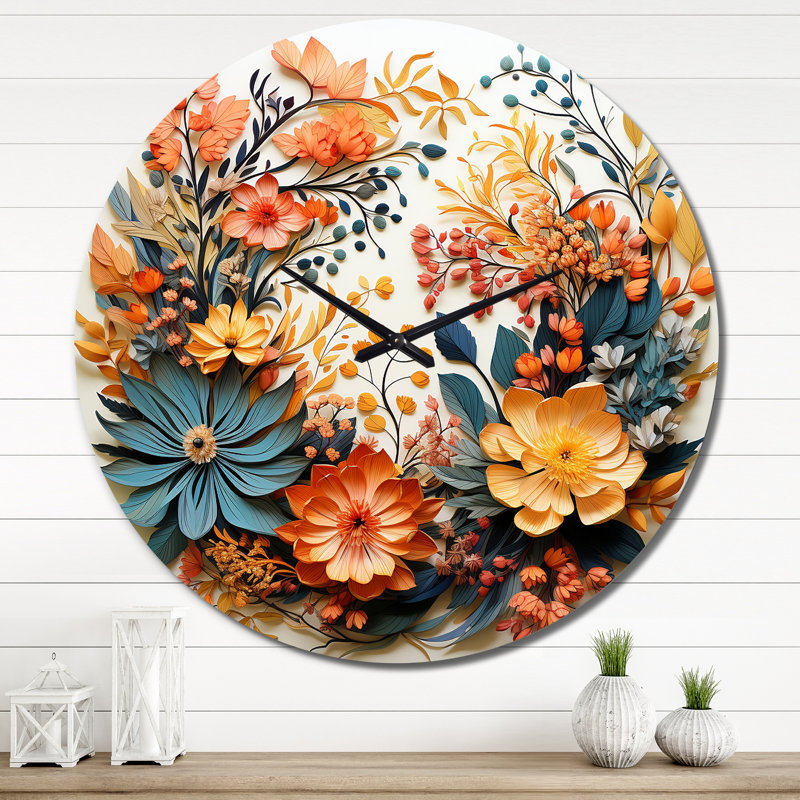 Metal Wall Clock, Extra Large